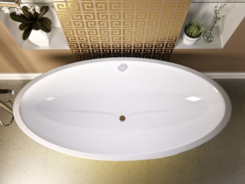 Ванна из искусственного камня AquaStone Кантри 188x94см белый