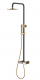 Душевая стойка Boheme Stick 128-BG.2 чёрный/золото