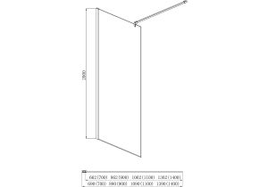 Душевая перегородка Aquatek Walk in с держателем AQ WIW 14020BL 140 см чёрный матовый