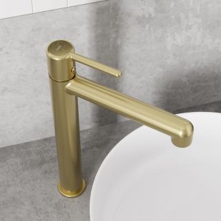 Смеситель для раковины IDDIS Эйгер (Aiger) AIGMG01i01 золото матовое