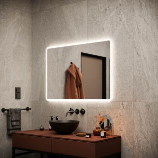 Зеркало с подсветкой Sancos Arcadia AR1000 100см с сенсорным выключателем Зеркало с подсветкой Sancos Arcadia AR1000 100см с сенсорным выключателем