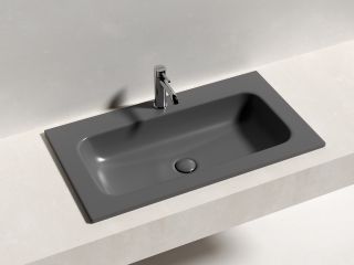 Раковина Ceramicanova Грация (Grace) CN7012MDH 80 см тёмный антрацит матовый