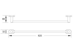 Полотенцедержатель Shevanik SG5117H чёрный