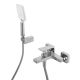 Смеситель BelBagno для ванны и душа в комплекте с ручным душем, шлангом и держателем, хром ARDENTE-VASM-CRM