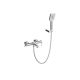 Смеситель BelBagno для ванны и душа в комплекте с ручным душем, шлангом и держателем, хром ARDENTE-VASM-CRM