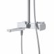 Душевая стойка со смесителем и изливом BelBagno ARDENTE-VSCM-CRM