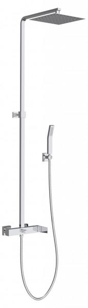Душевая стойка BelBagno Arlie со смесителем, верхним и ручным душем, хром ARL-DOCM-CRM