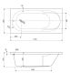 Ванна акриловая Cezares ARNO-170-80-45-W37