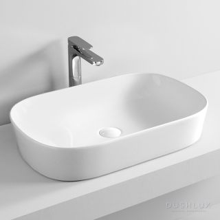 Раковина накладная ArtCeram Ghost GHL002 01 00 65х42х12.5 белый