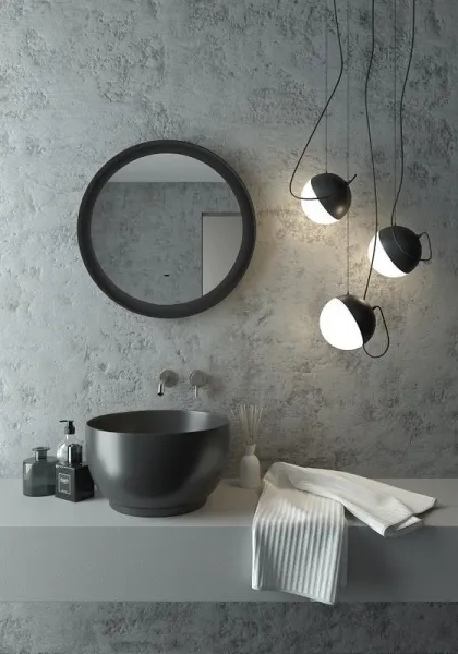 Зеркало с подсветкой ArtMax Napoli AM-Nap-600-DS-F-Grey 60 см тёмно-серый