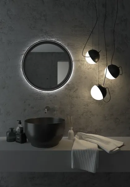 Зеркало с подсветкой ArtMax Napoli AM-Nap-600-DS-F-Grey 60 см тёмно-серый