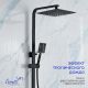 Душевая стойка Ceruttispa Rufino MB CT12110 чёрный матовый