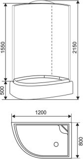 Душевая кабина ARCUS AS-109R 120x80 Душевая кабина ARCUS AS-109R 120x80