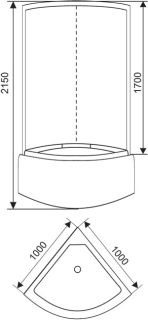 Душевая кабина ARCUS AS-113 100x100