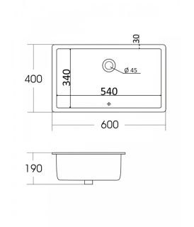 Раковина Agger ASB01600 60 см белый