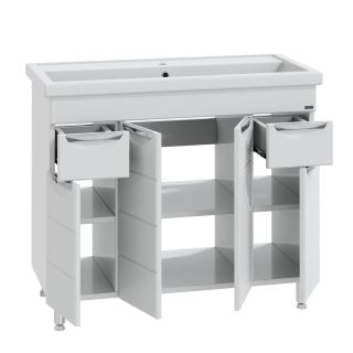 Напольная тумба под раковину Санта Родос 206016 100 см белый