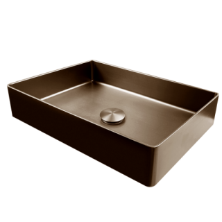 Раковина AltroBagno Astro 001020 BrAn из нержавеющей стали бронза состаренная Раковина AltroBagno Astro 001020 BrAn из нержавеющей стали бронза состаренная