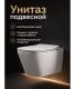 Инсталляция с подвесным унитазом Agger ATI04100+APB200 кнопка смыва хром