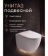 Инсталляция с подвесным унитазом Agger ATI07150+APB200 кнопка смыва хром