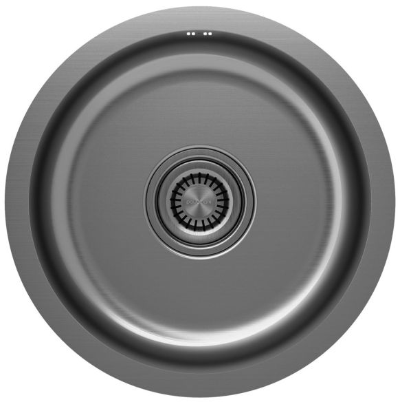 Мойка кухонная Paulmark Werra PM404646-GM воронёная сталь