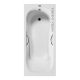 Ванна чугунная Vinsent Veron Aura VAU1707042H/VH0015CH с хромированными ручками 170х70 см