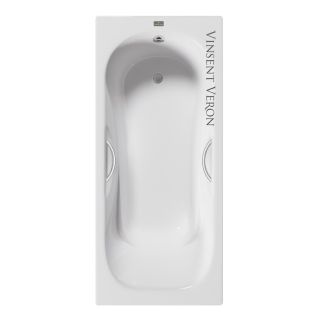 Ванна чугунная Vinsent Veron Aura VAU1707542H/VH0015NI с ручками никель 170х75 см
