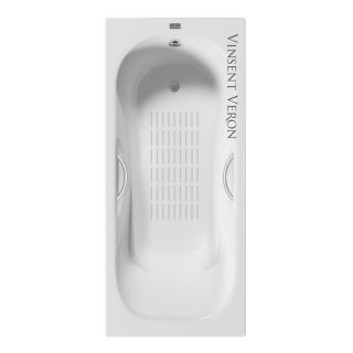 Ванна чугунная Vinsent Veron Aura VAU1707542H/VH0015NI-AS с ручками никель 170х75 см