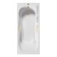 Ванна чугунная Vinsent Veron Aura VAU1707542H/VH0015MGD с золотыми матовыми ручками 170х75 см