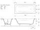 Ванна чугунная Vinsent Veron Aura VAU1507542H 150x75см с отверстиями для ручек