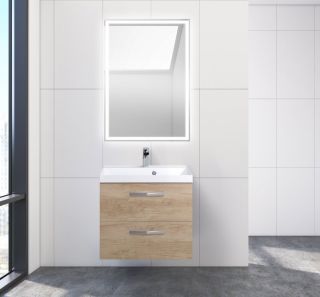 Тумба под раковину BelBagno подвесная 60x50см Rovere Nebrasca Nature AURORA-600-2C-SO-RNN
