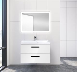 Тумба под раковину BelBagno подвесная 80x50см Bianco Lucido AURORA-800-2C-SO-BL