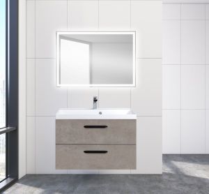 Тумба под раковину BelBagno подвесная 80x50см Cemento Pallido AURORA-800-2C-SO-CP