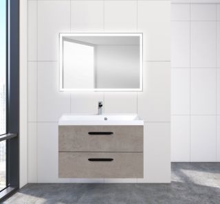 Тумба под раковину BelBagno подвесная 80x50см Cemento Pallido AURORA-800-2C-SO-CP