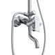 Душевая стойка со смесителем и изливом BelBagno AURORA-VSCM-CRM