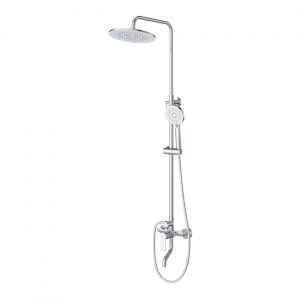 Душевая стойка со смесителем и изливом BelBagno AURORA-VSCM-CRM