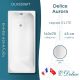 Ванна чугунная Delice Aurora DLR230617 140х70 Ванна чугунная Delice Aurora DLR230617 140х70
