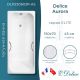 Ванна чугунная Delice Aurora DLR230603R-AS 150x70 с отверстиями под ручки и антискользящим покрытием Ванна чугунная Delice Aurora DLR230603R-AS 150x70 с отверстиями под ручки и антискользящим покрытием