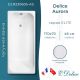 Ванна чугунная Delice Aurora DLR230605-AS 170x70 с антискользящим покрытием Ванна чугунная Delice Aurora DLR230605-AS 170x70 с антискользящим покрытием
