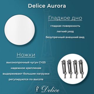 Ванна чугунная Delice Aurora DLR230604R 160x75 с отверстиями под ручки Ванна чугунная Delice Aurora DLR230604R 160x75 с отверстиями под ручки