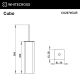Ёршик напольный WHITECROSS Cubo CU2474NIB брашированный никель
