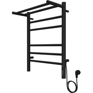 Полотенцесушитель электрический Terminus Аврора 4670078556912 с полкой П6 45х60 см чёрный муар