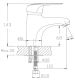 Смеситель для раковины Haiba HB1004 хром