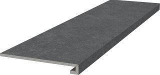 Ступень Kerama Marazzi KM6012G0141RGCF клееная фронтальная Касабланка HP антрацит матовый обрезной 33x119.5x0,9