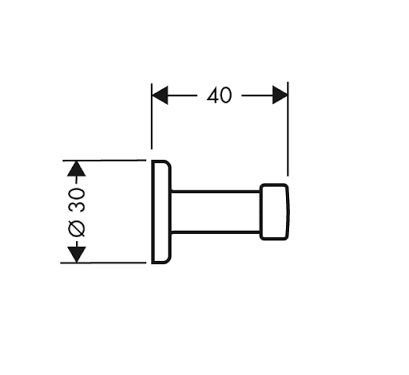Крючок Hansgrohe Citterio 41537880 хром