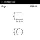 Крючок WHITECROSS Ergo ER2215BL чёрный матовый