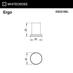 Крючок WHITECROSS Ergo ER2215GLB брашированное золото
