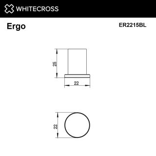 Крючок WHITECROSS Ergo ER2215NIB брашированный никель