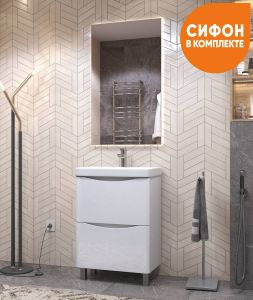 Тумба под раковину напольная Vigo Glem tn.GLE.9595.60.2Y 60 см белый