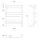 Полотенцесушитель электрический Lemark Luna 50x70см хром П7 LM41707Z