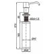 Дозатор для жидких моющих средств AZARIO FORNY AZ-114-St  врезной, 250ml, латунь